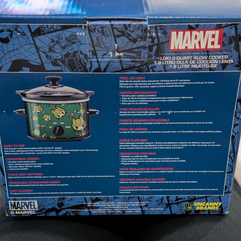 Marvel Loki 2 Qt Slow Cooker - Picture 2 of 3